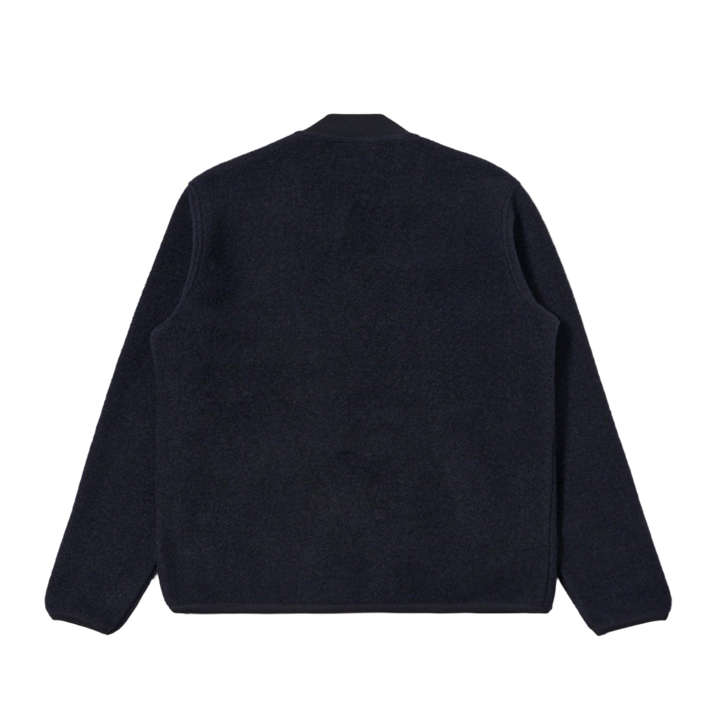 Universal Works Wool Fleece Zip Bomber Navy