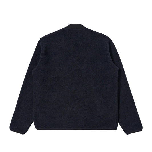 Universal Works Wool Fleece Zip Bomber Navy