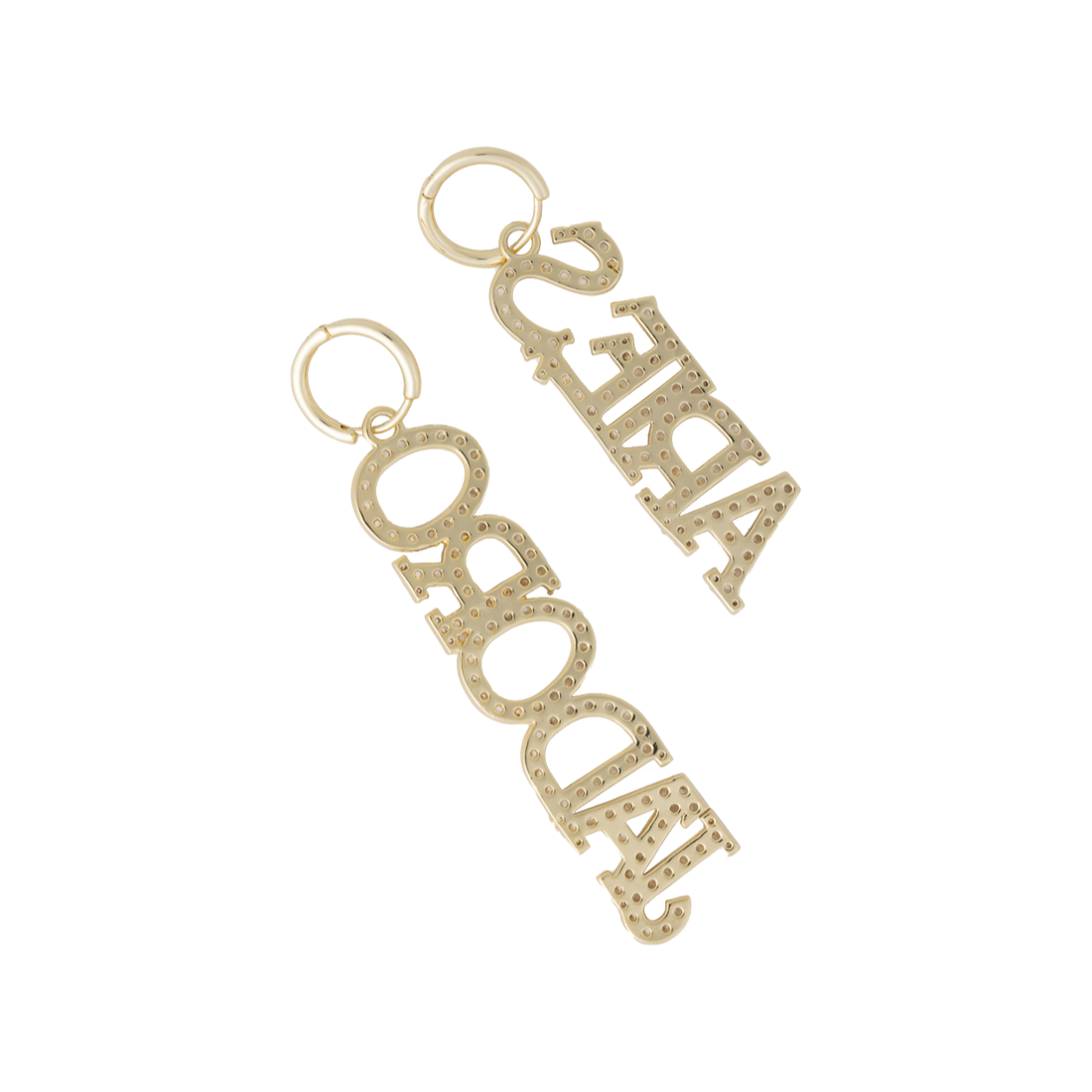 Aries j'adoro Aries Paved Earrings