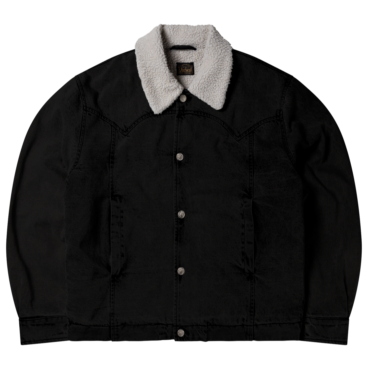 Aries Sherpa Denim Car Coat