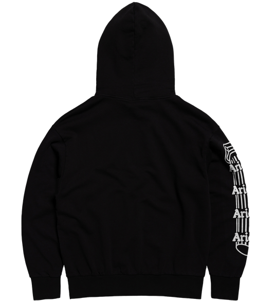 Aries Column Hoodie Black