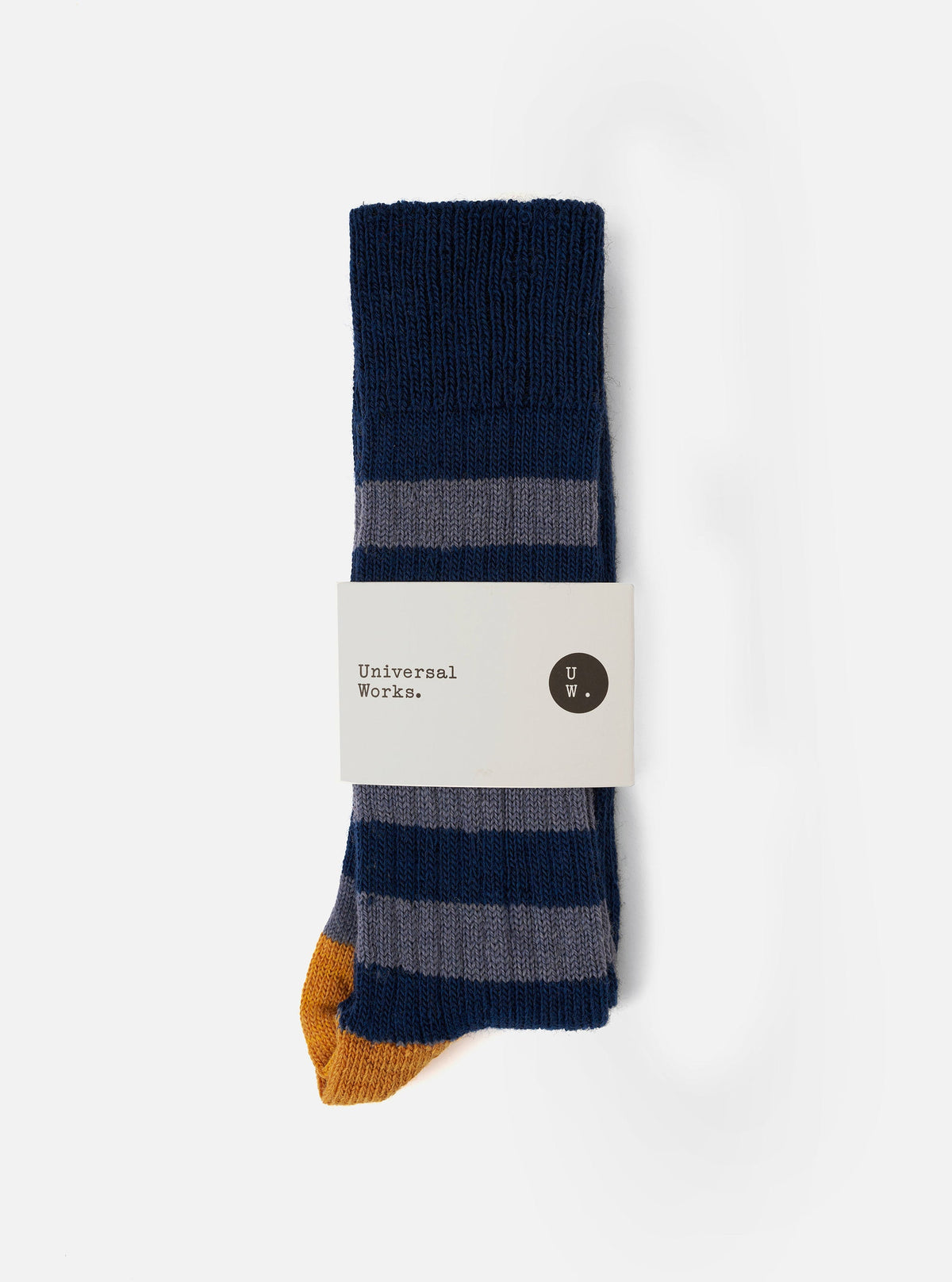 Universal Works Wool Games Sock Navy/Grey