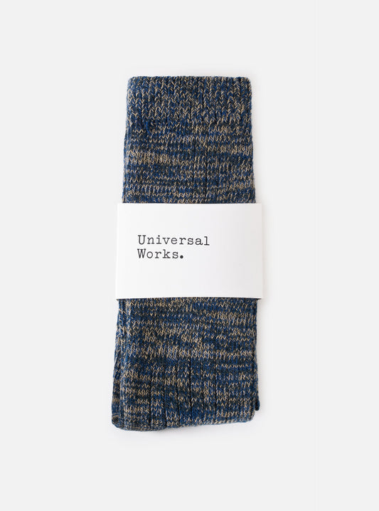 Universal Works Slub Knit Sock Charcoal