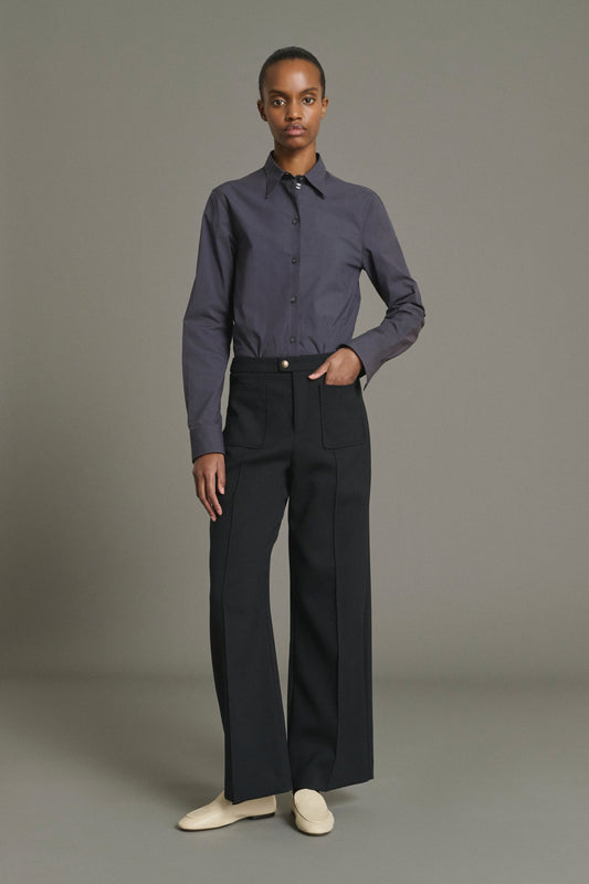 Soeur Wool Harry Pants Black