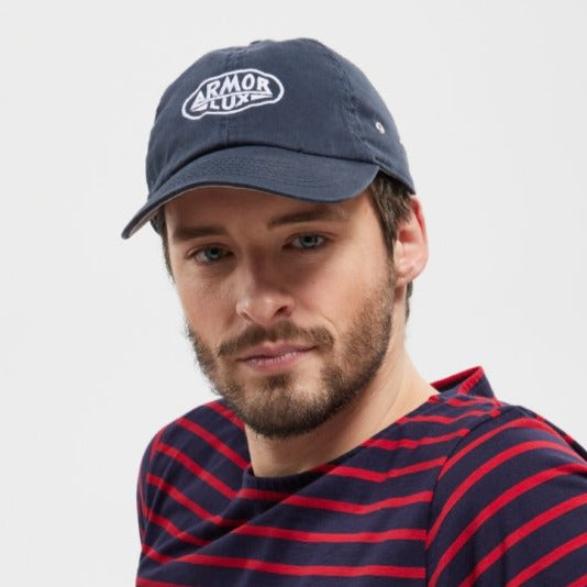 Armor Lux Embroidered Cap Marine Deep