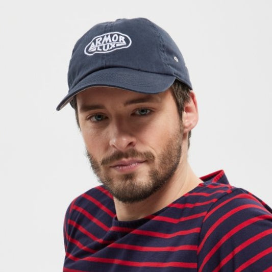 Armor Lux Embroidered Cap Marine Deep