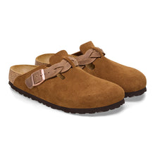Load image into Gallery viewer, Birkenstock Boston Braided Suede Leather Narrow Fit Mink
