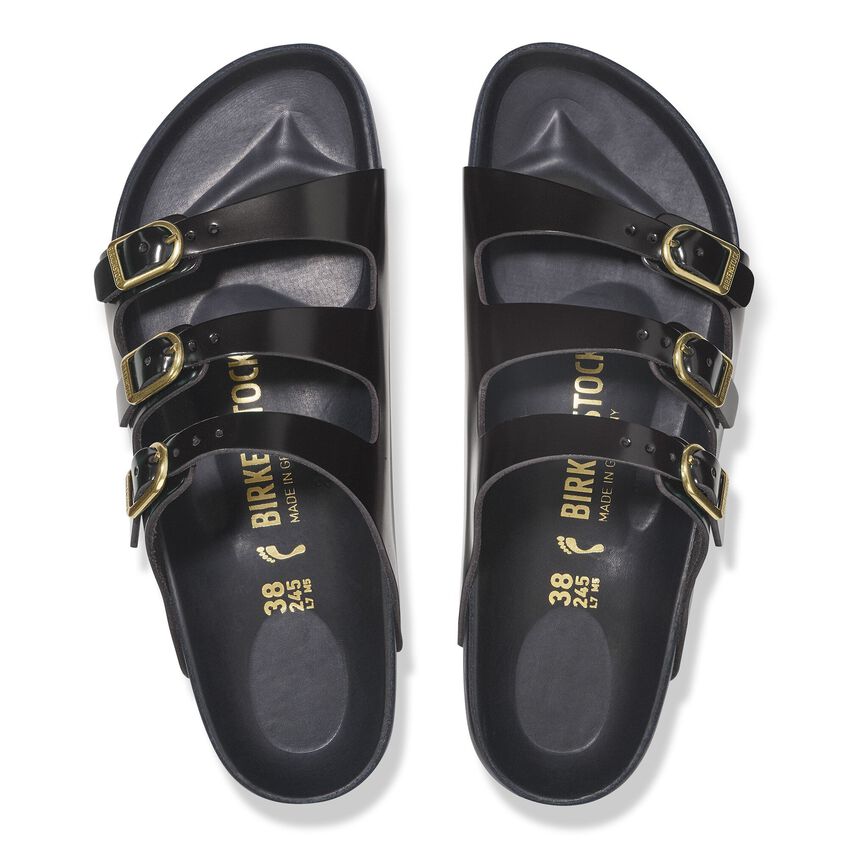 Birkenstock Florida Fresh Patent  Leather High Shine Black