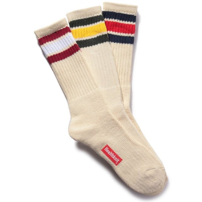 Healthknit Socks 3 Pack Off White / Multi