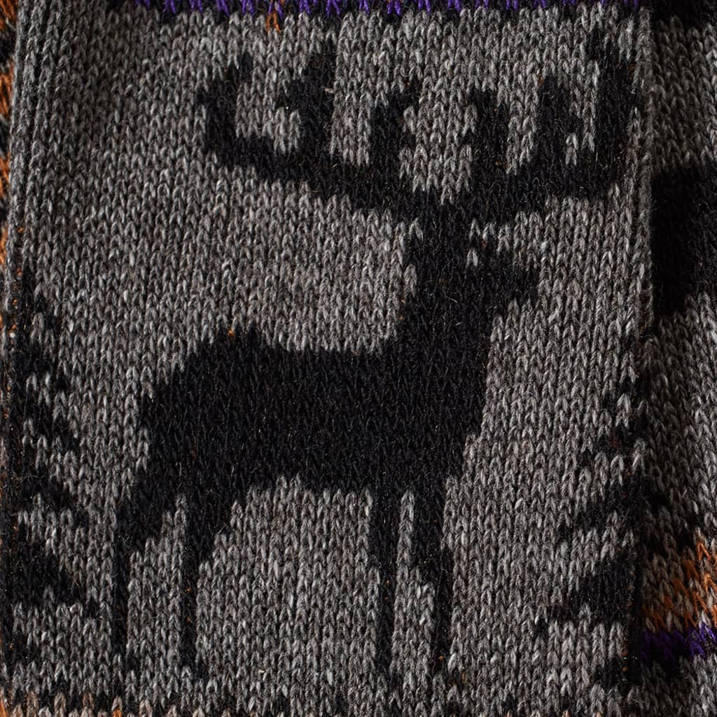 Anonymous Ism Deer Snow Socks Grey