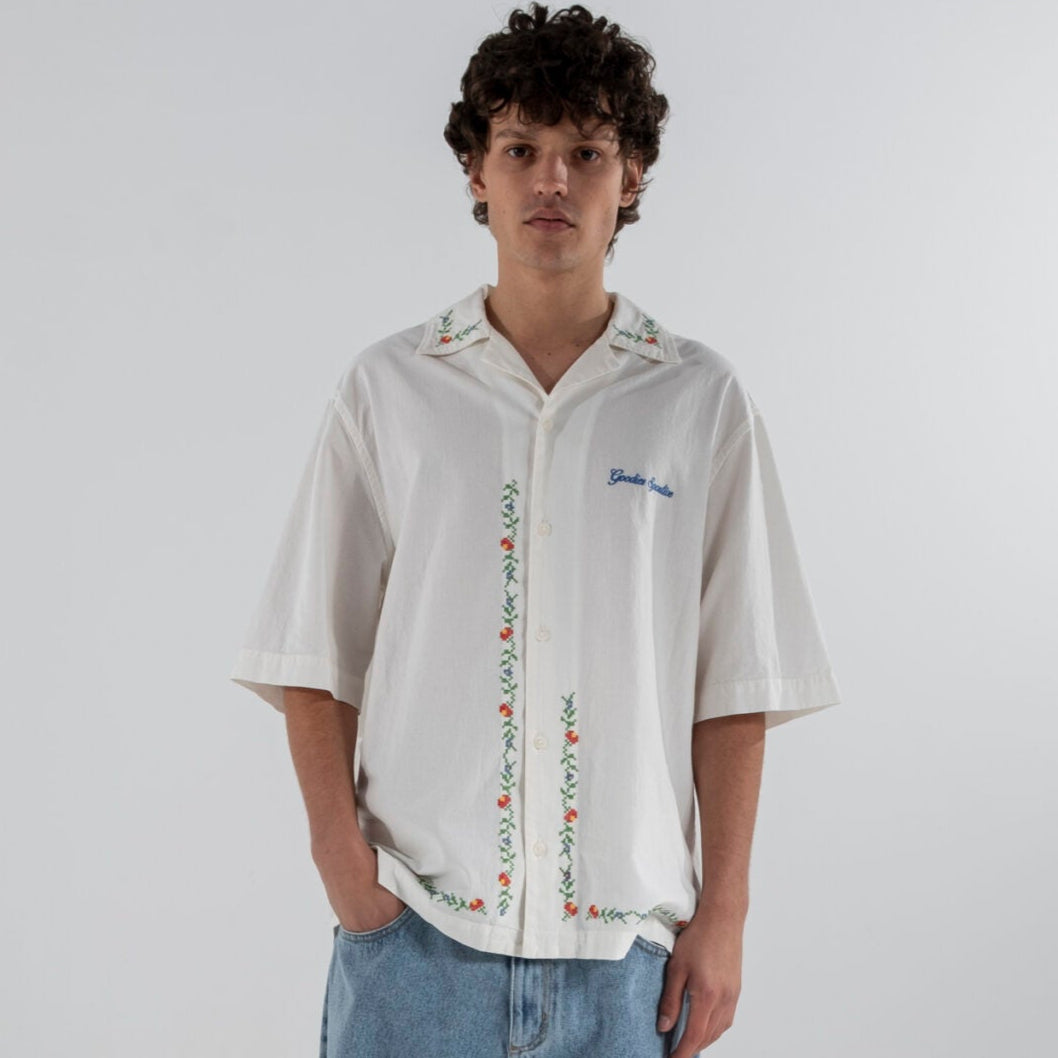 Goodies Sportive Chardonnay Flower Shirt White