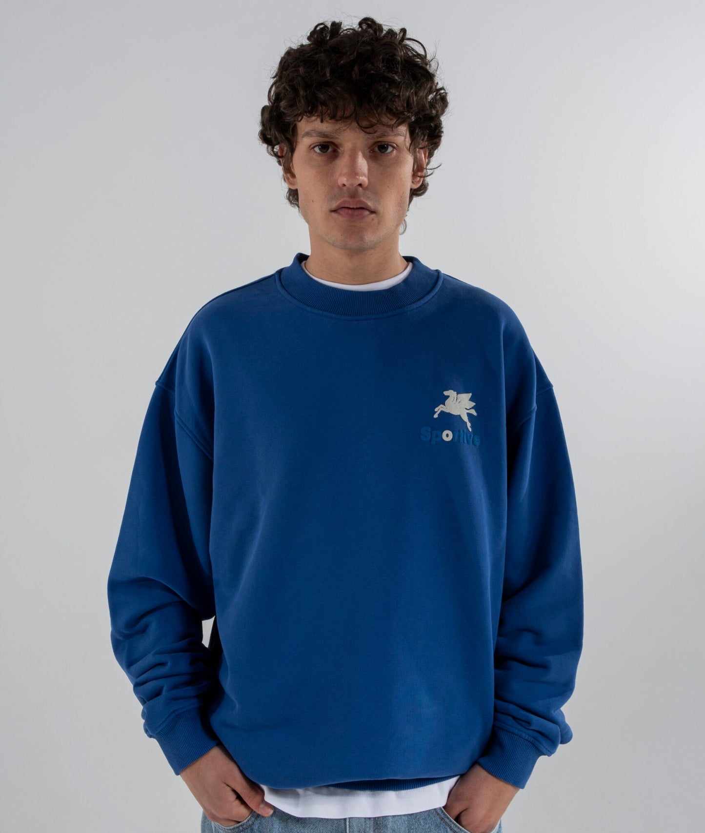Goodies Sportive 550G Pegasus Crewneck Blue