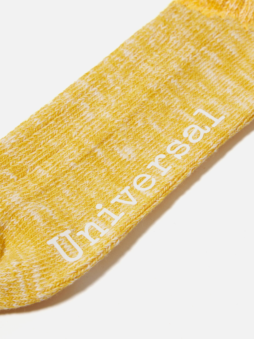 Universal Works Slub Knit Slub Sock Yellow