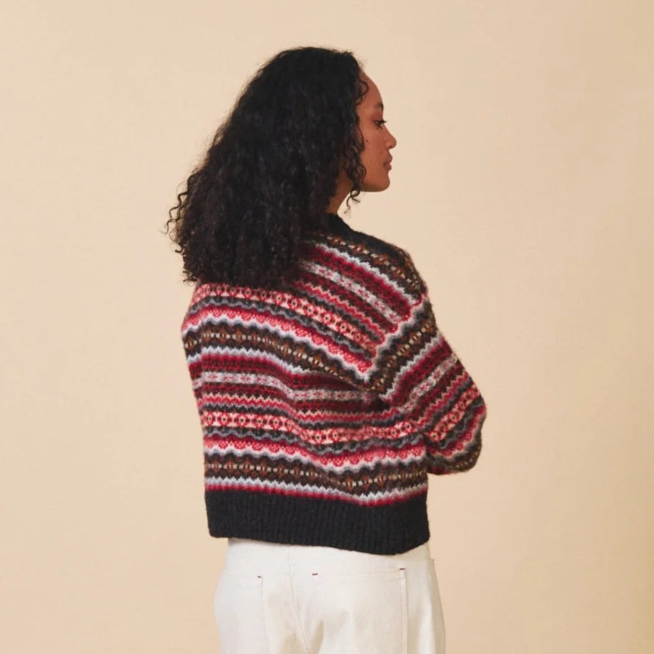 Sideline Poppy Jumper Black Mix