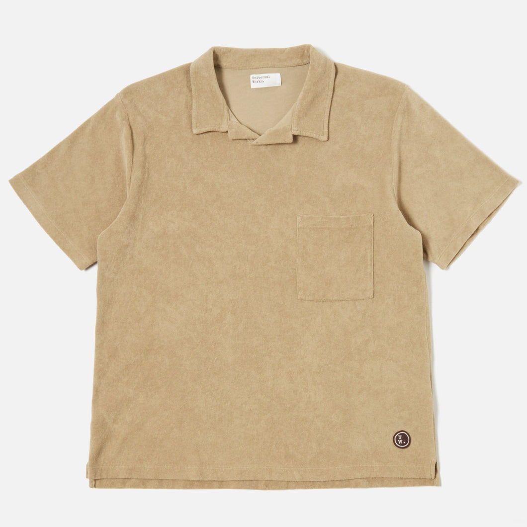 Universal Works Light Weight Terry Vacation Polo Summer Oak