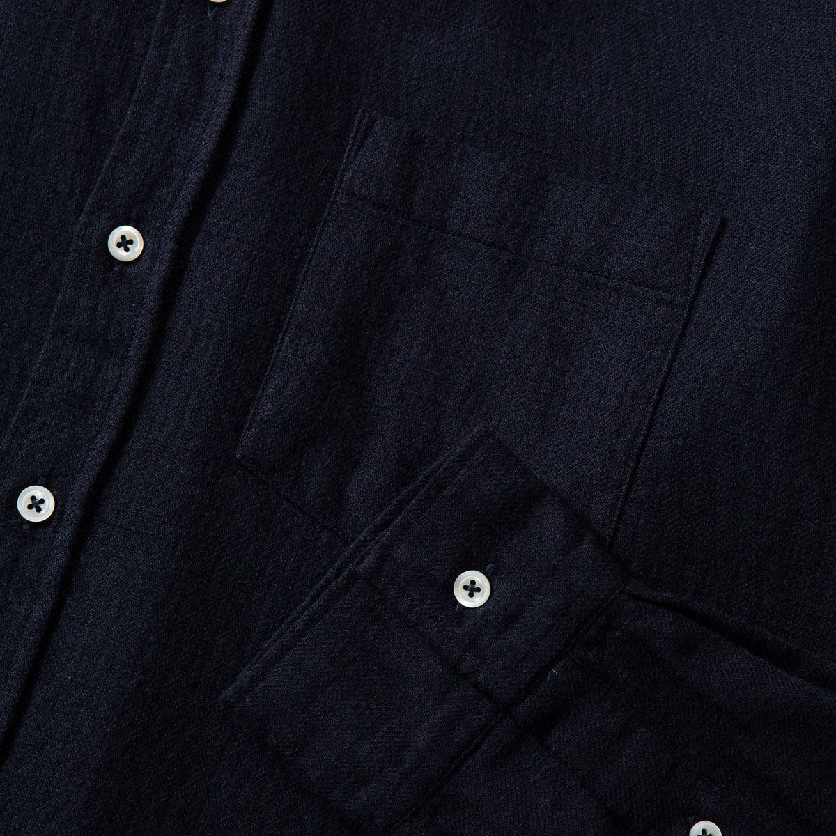Edmmond Studios Adam Shirt Plain Navy