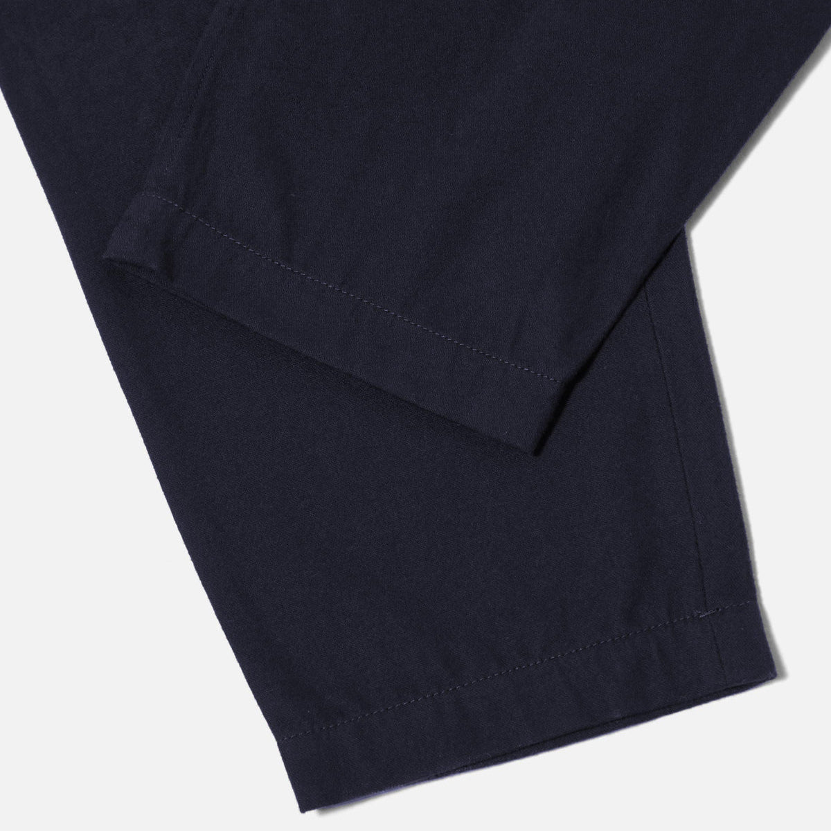 Universal Works Brushed Moleskin Pleated Track Pant Navy