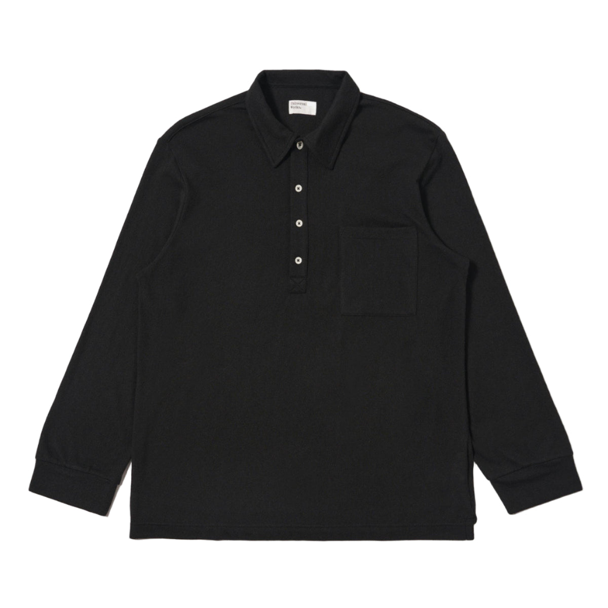 Universal Works Pullover LS Shirt Black
