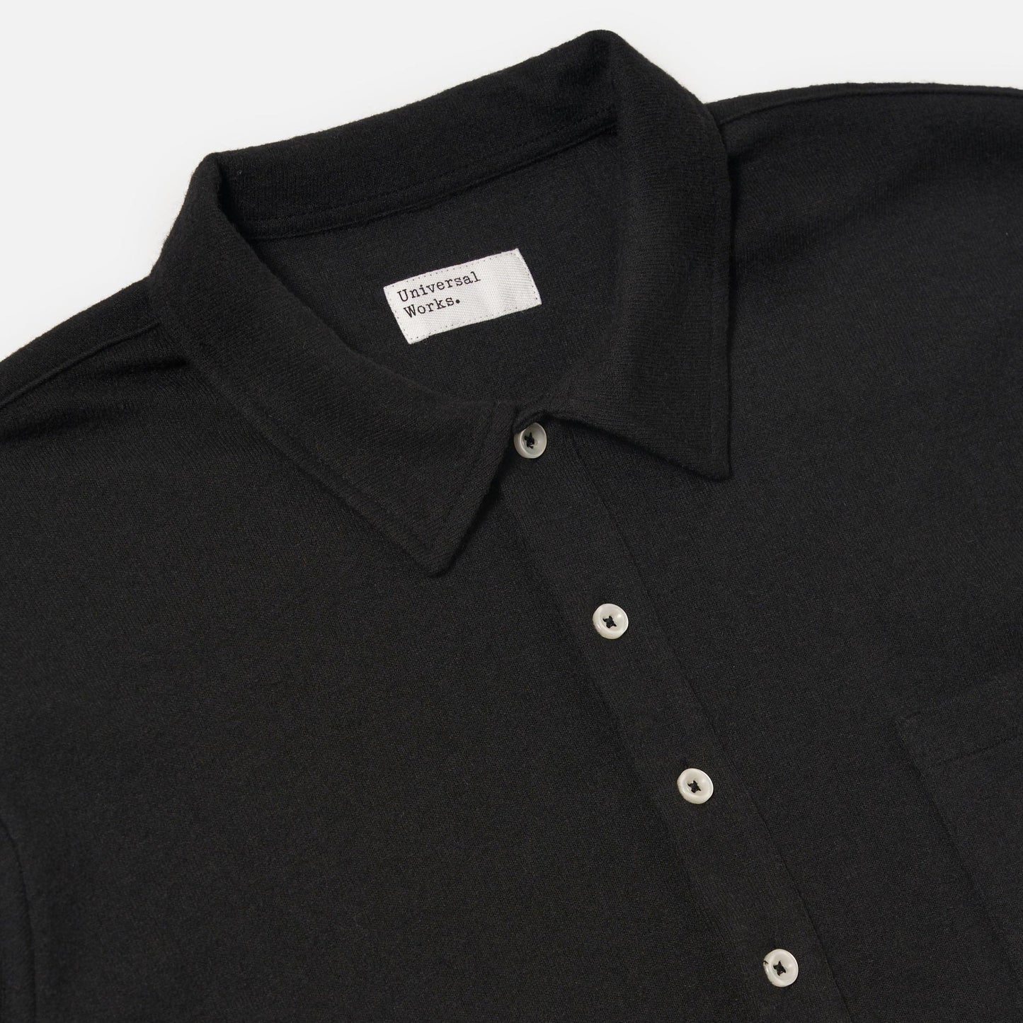 Universal Works Pullover LS Shirt Black