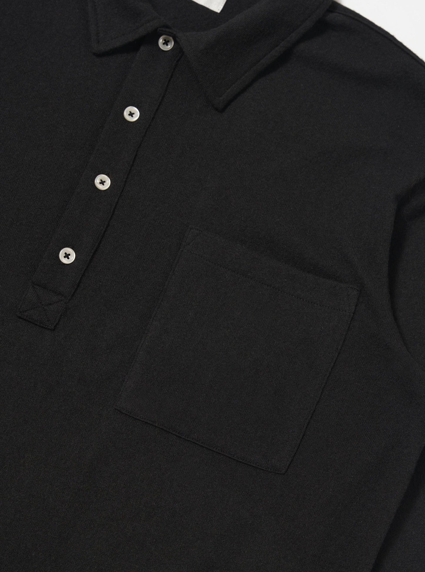 Universal Works Pullover LS Shirt Black