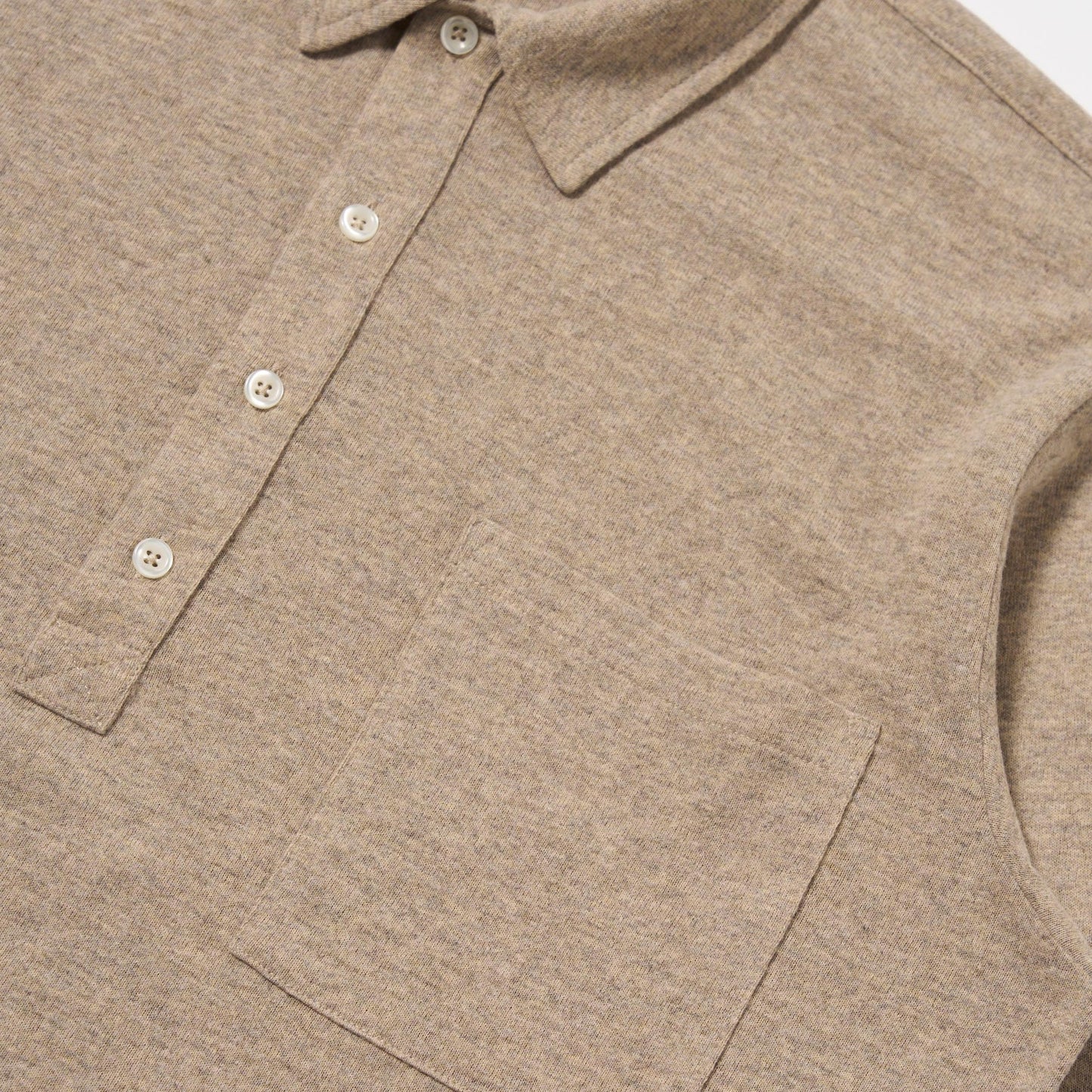 Universal Works Pullover LS Shirt Dark Sand