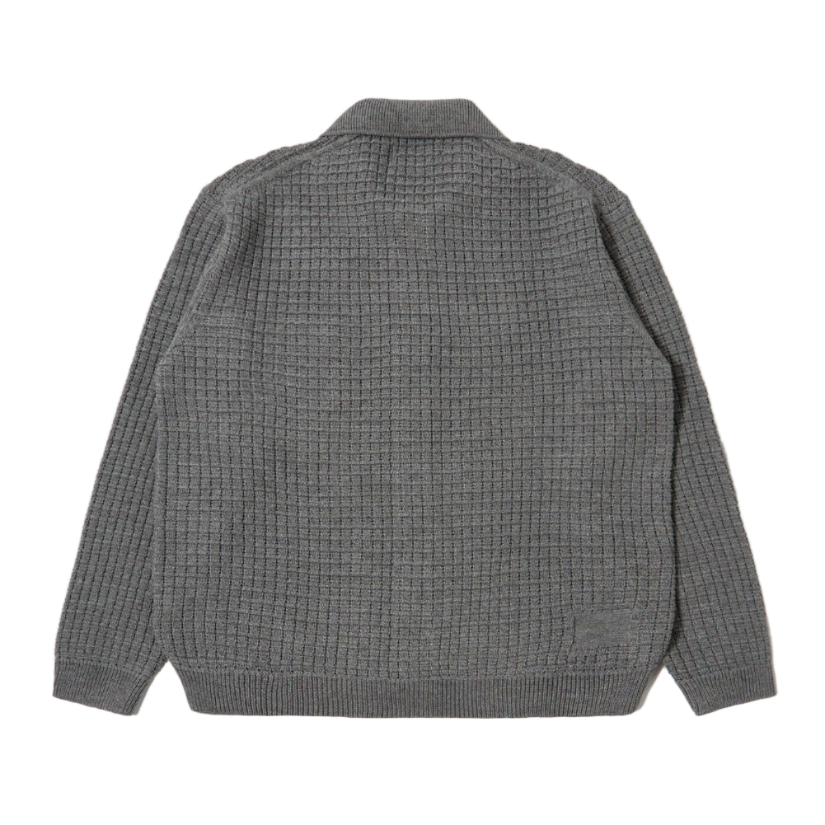 Universal Works Charlie Cardigan Textured Merino Knit Grey