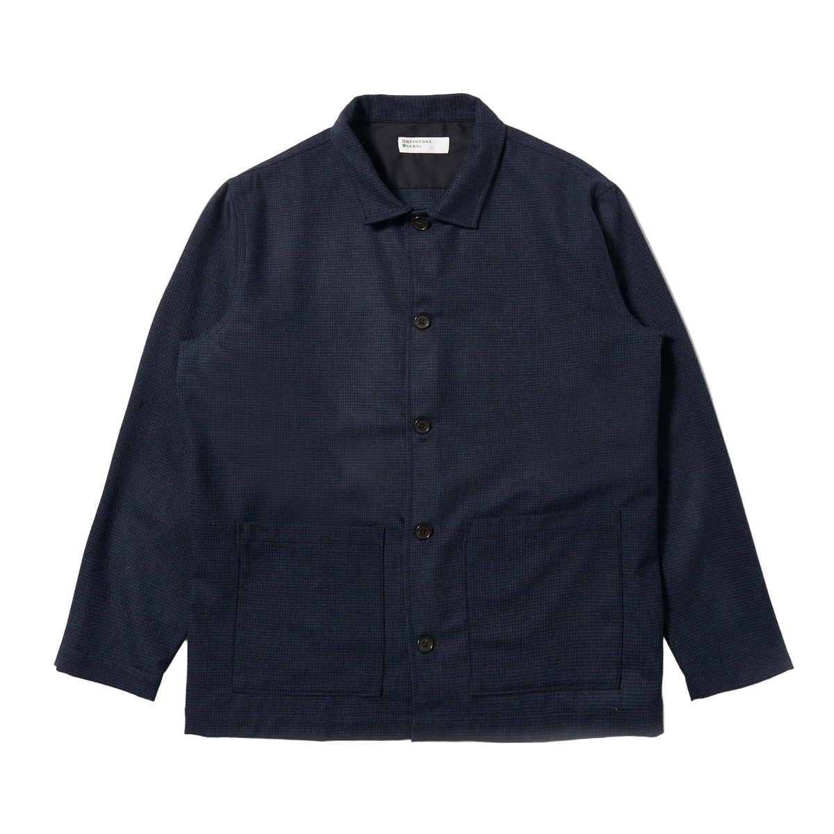 Universal Works Easy Overshirt Brushed Bari Navy