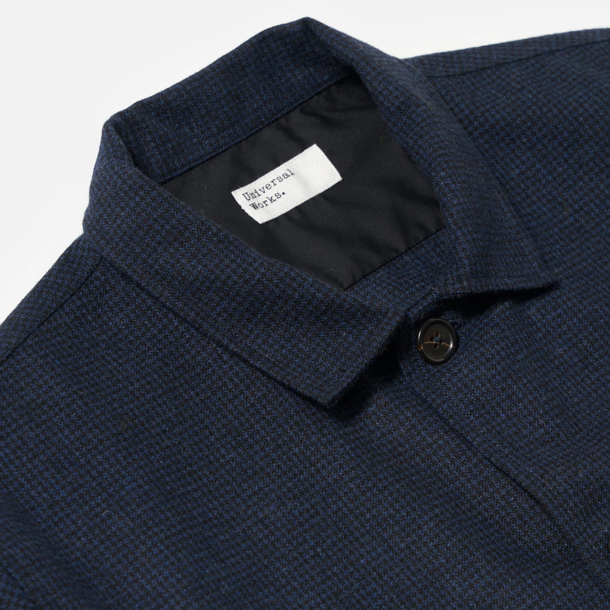 Universal Works Easy Overshirt Brushed Bari Navy