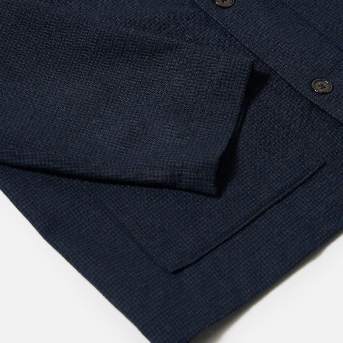 Universal Works Easy Overshirt Brushed Bari Navy
