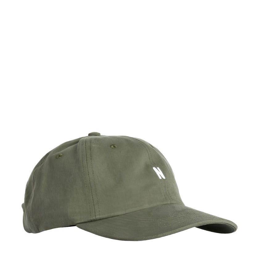 Norse Projects Twill Sports Cap Sediment Green