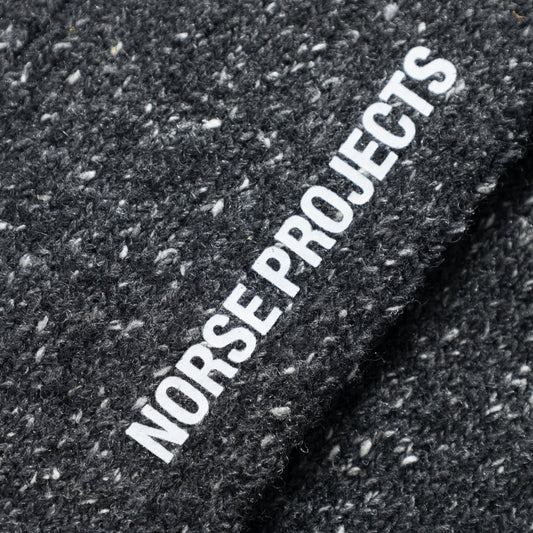Norse Projects Bjarki Neps Sock Charcoal Melange