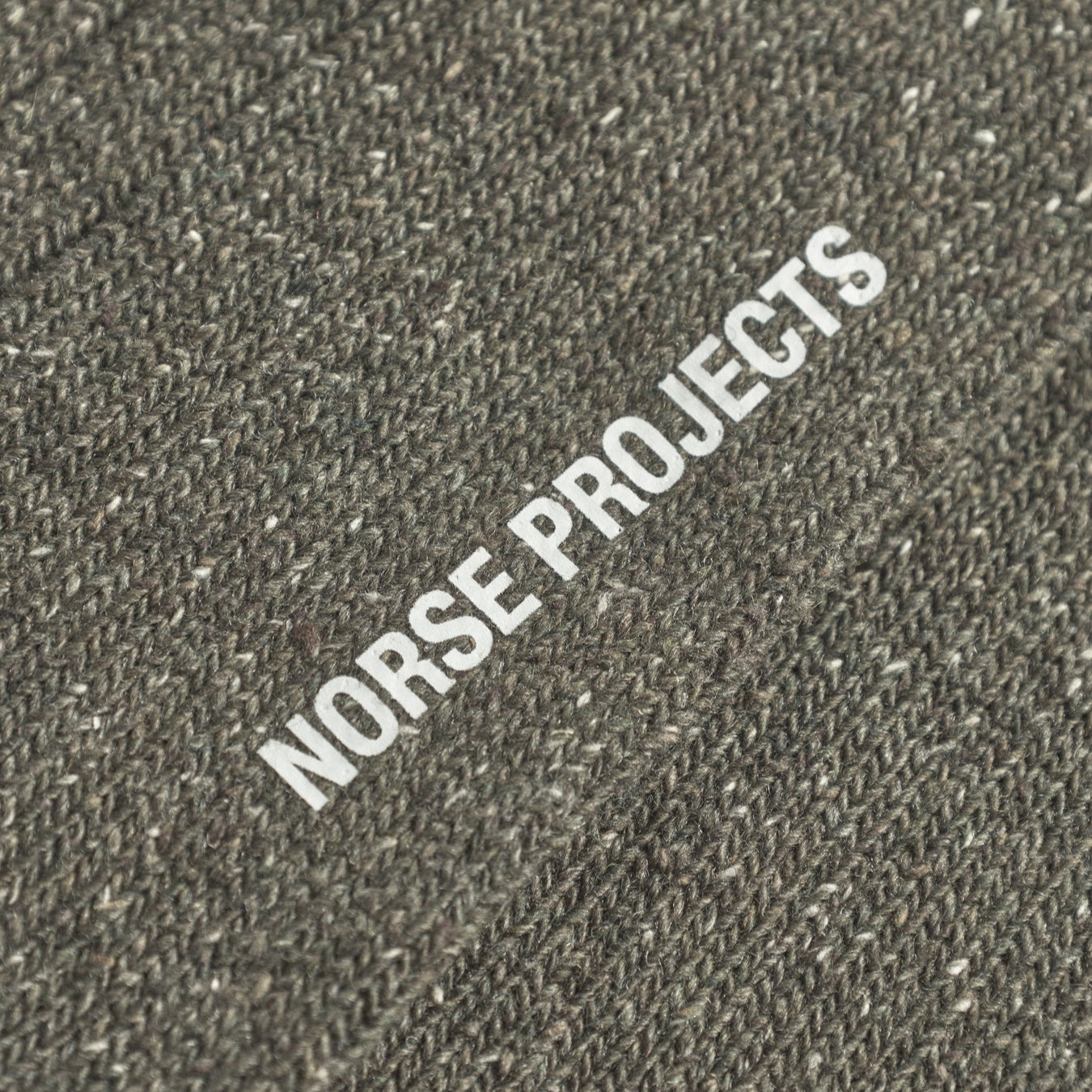 Norse Projects Bjarki Neps Sock Olive Night