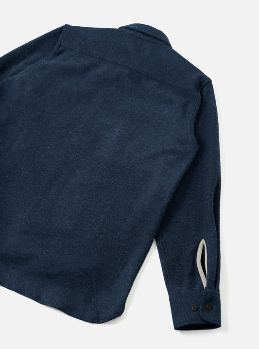 Universal Works Work Shirt Dam Marl Navy