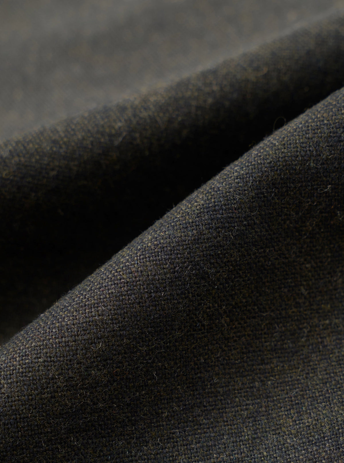 Universal Works Recycled Italian Tweed Military Chino Olive