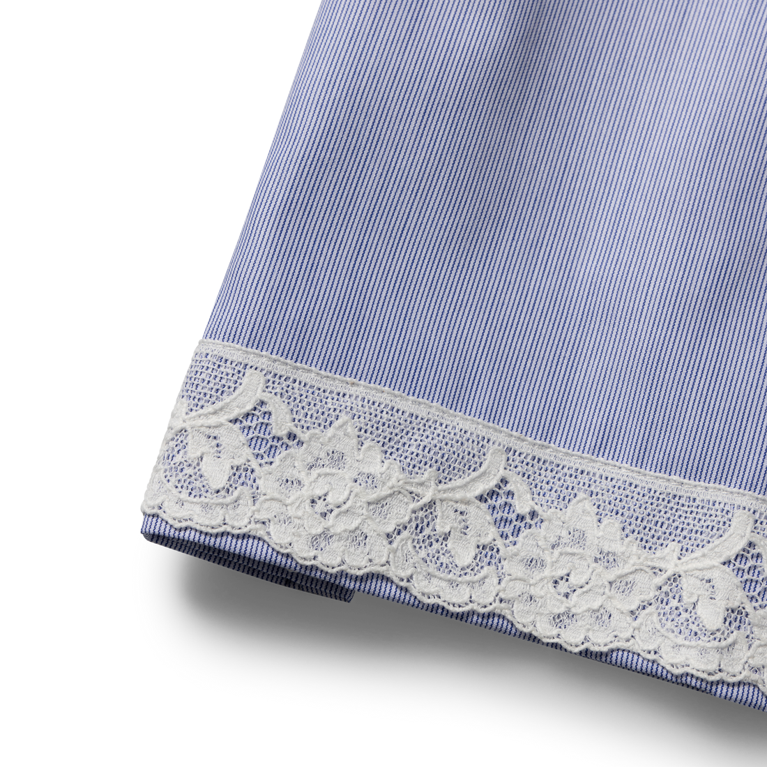 Aries Lace Trim D Shirt Navy
