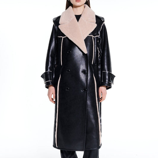 Stand Studio Frankie Coat Black/Beige