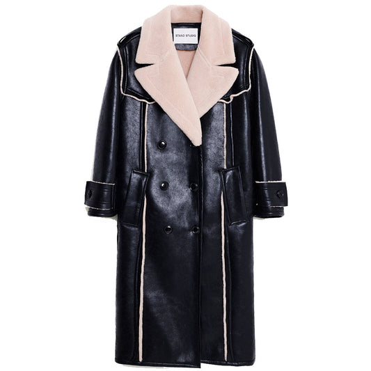 Stand Studio Frankie Coat Black/Beige