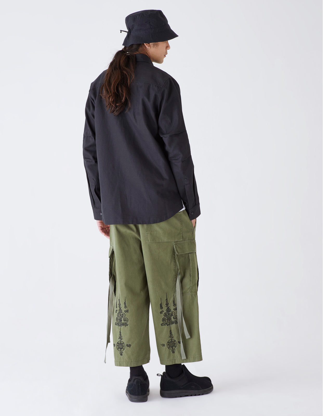 Maharishi Militype Organic Custom Shirt Black