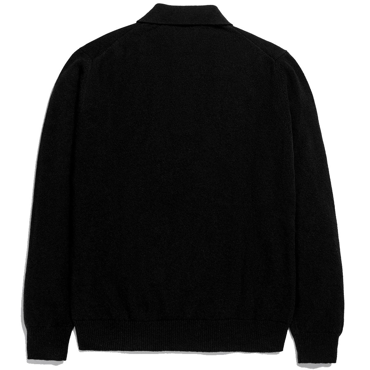 Norse Projects Marco Merino Lambswool Polo Black