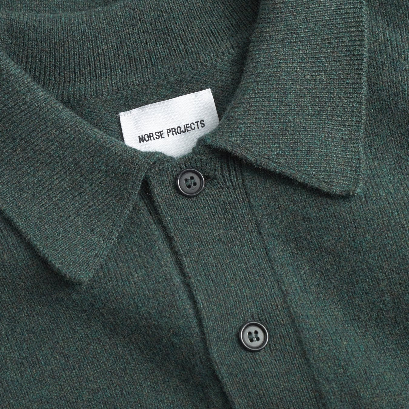 Norse Projects Norse Standard Merino Lambswool Polo Forrest