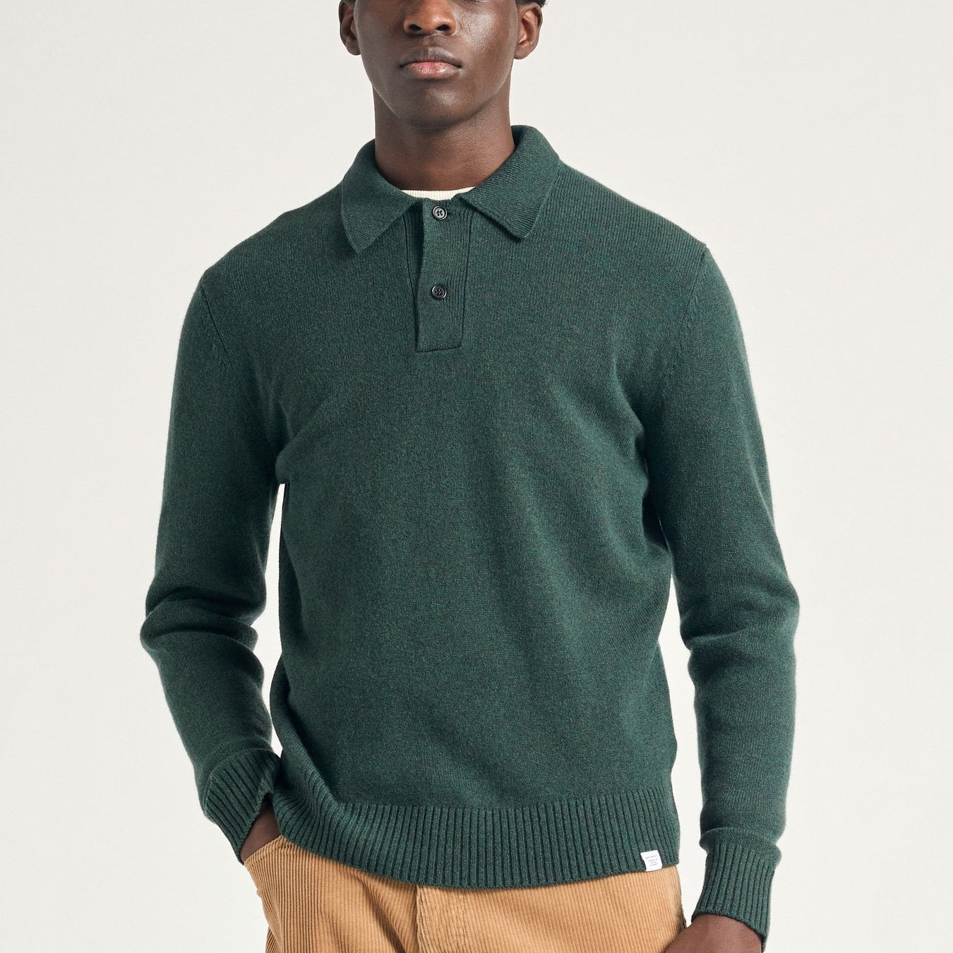 Norse Projects Norse Standard Merino Lambswool Polo Forrest