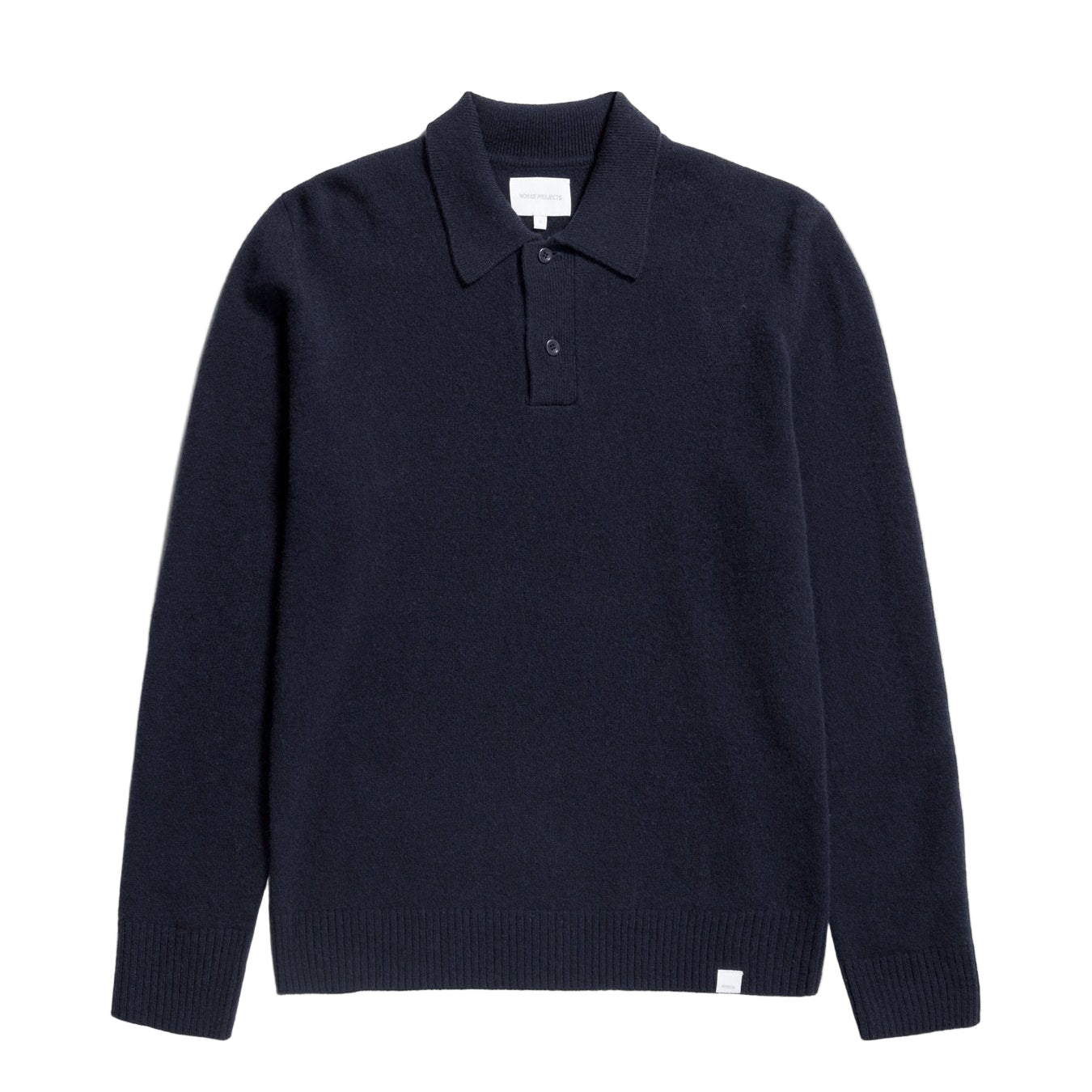 Norse Projects Norse Standard Merino Lambswool  Polo Dark Navy