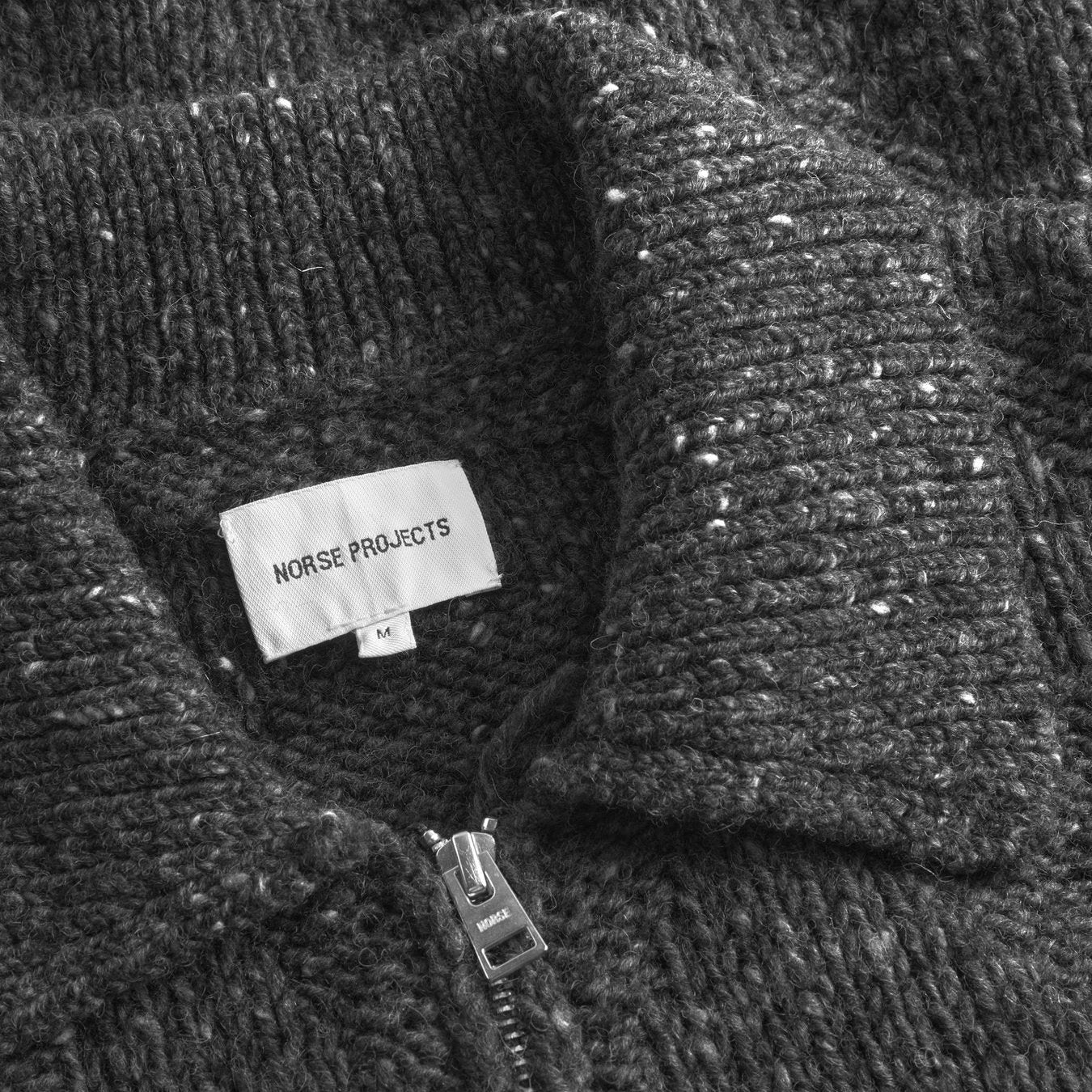 Norse Projects Erik Donegal Diamond Jacket Charcoal Grey