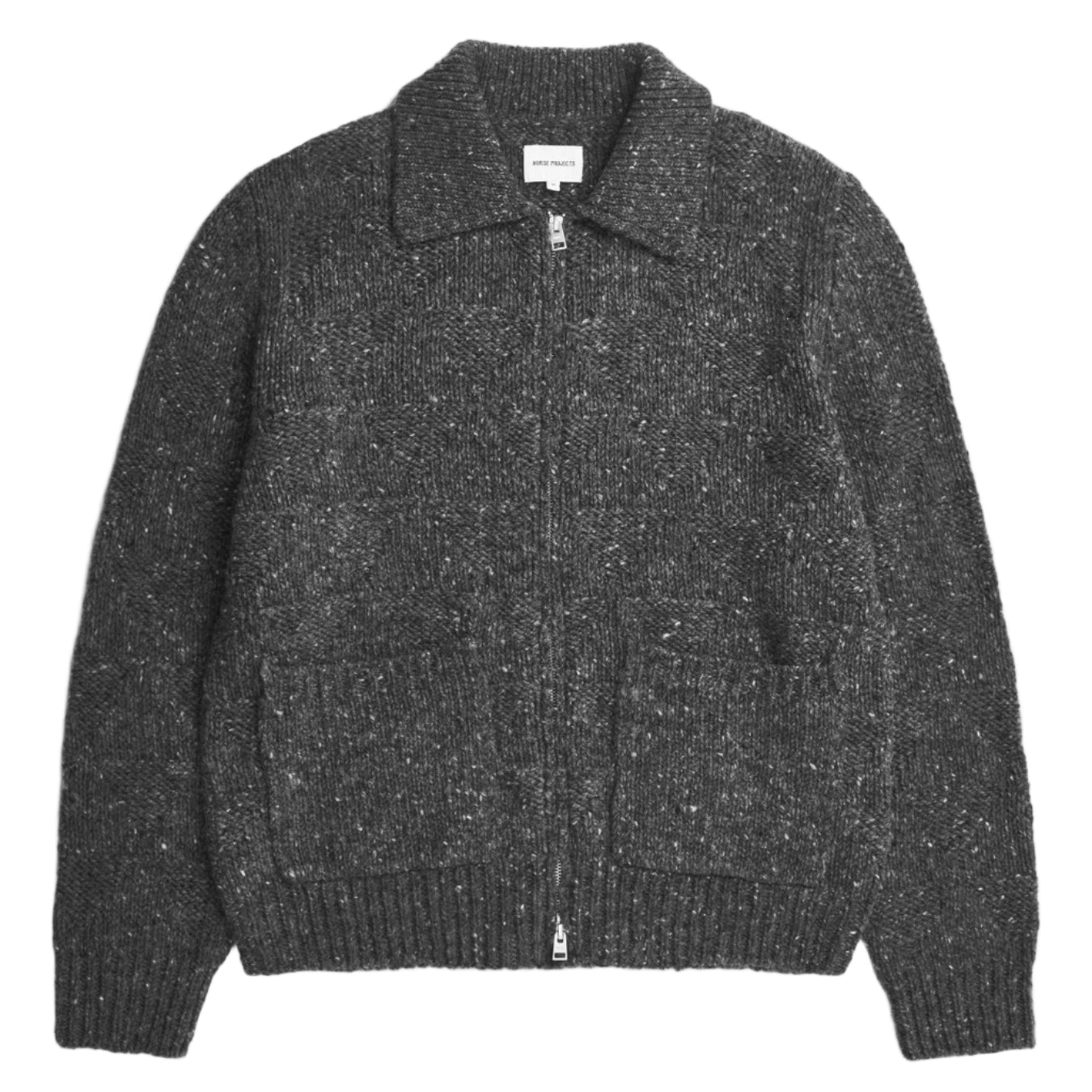 Norse Projects Erik Donegal Diamond Jacket Charcoal Grey