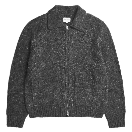 Norse Projects Erik Donegal Diamond Jacket Charcoal Grey