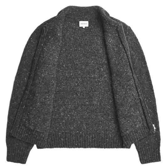 Norse Projects Erik Donegal Diamond Jacket Charcoal Grey