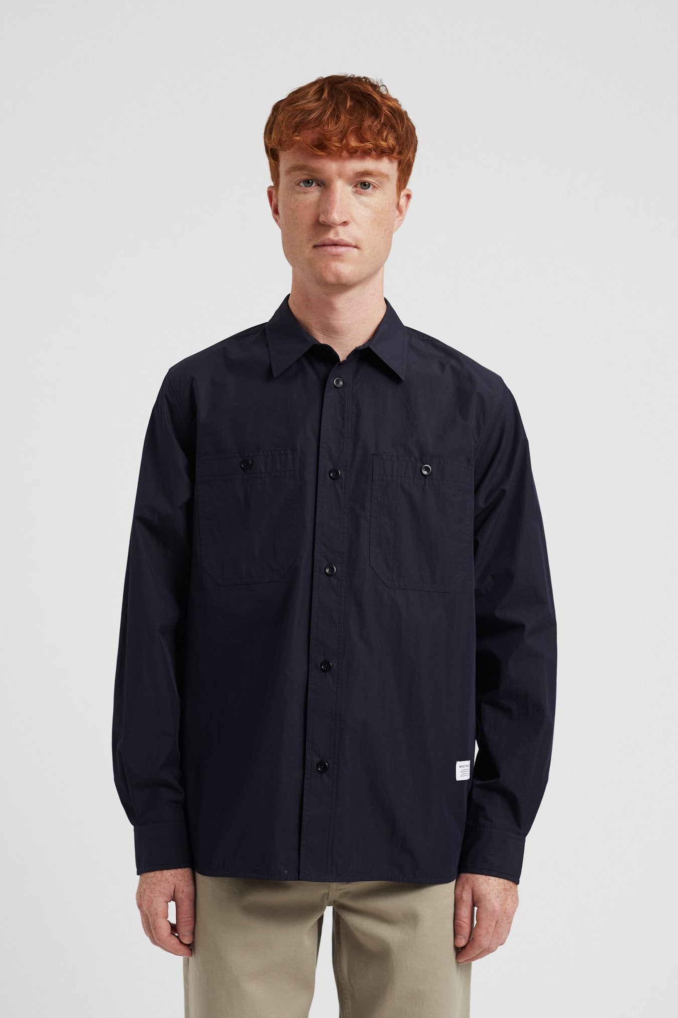 Norse Projects Silas Tech Poplin Shirt 2.0 Dark Navy