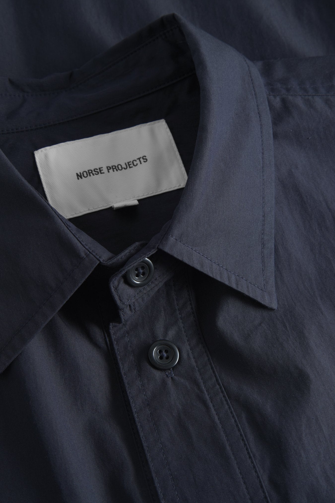 Norse Projects Silas Tech Poplin Shirt 2.0 Dark Navy