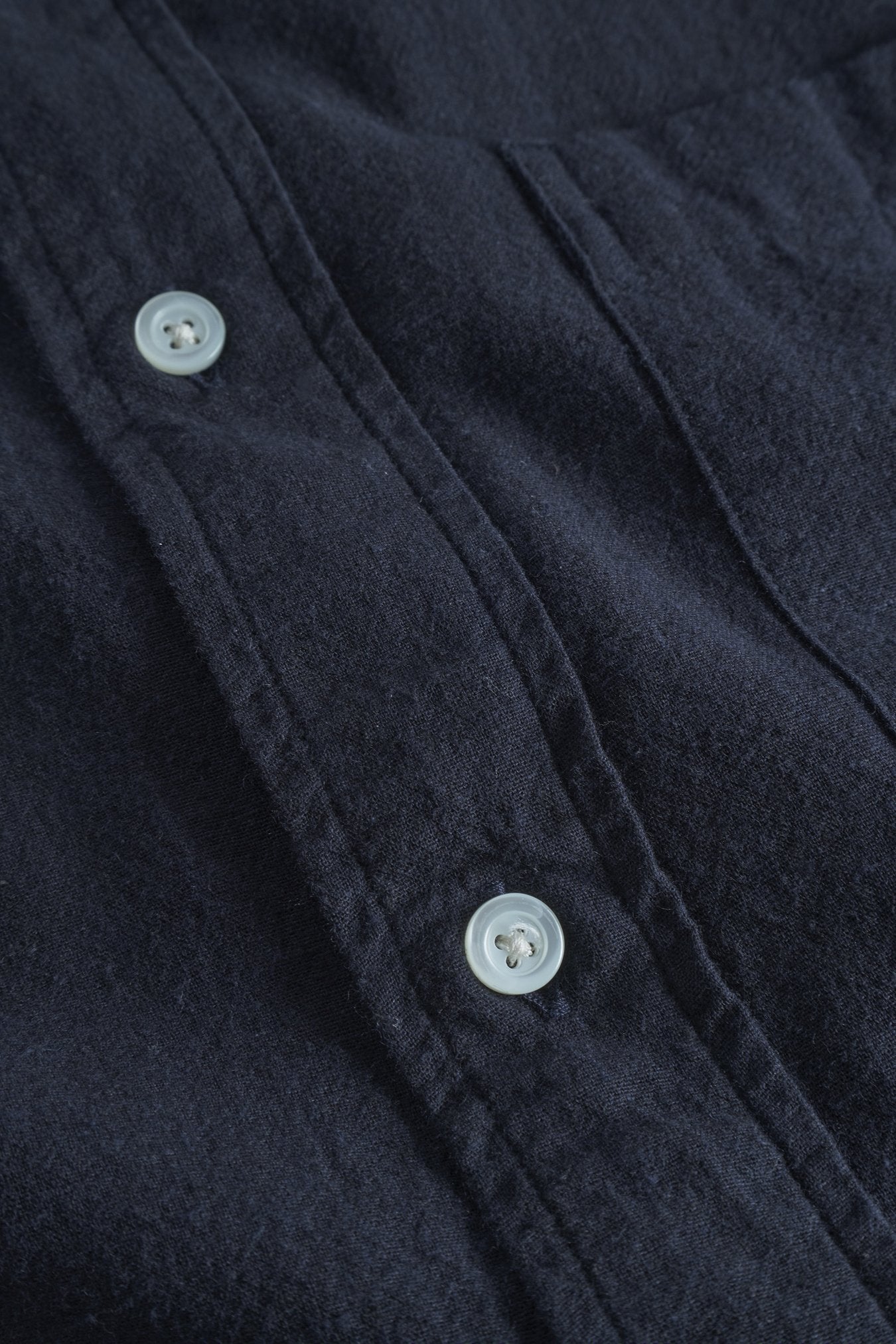 Norse Projects Algot Relaxed Cotton Linen Shirt Dark Navy