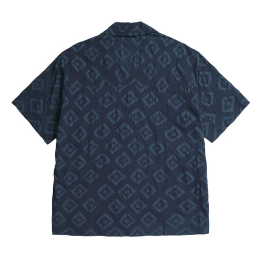 Norse Projects Mads Batik SS Shirt Dark Navy